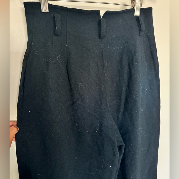 Rare Mignon Wide Leg 100% Pure Wool Pants - Picture 7 of 10